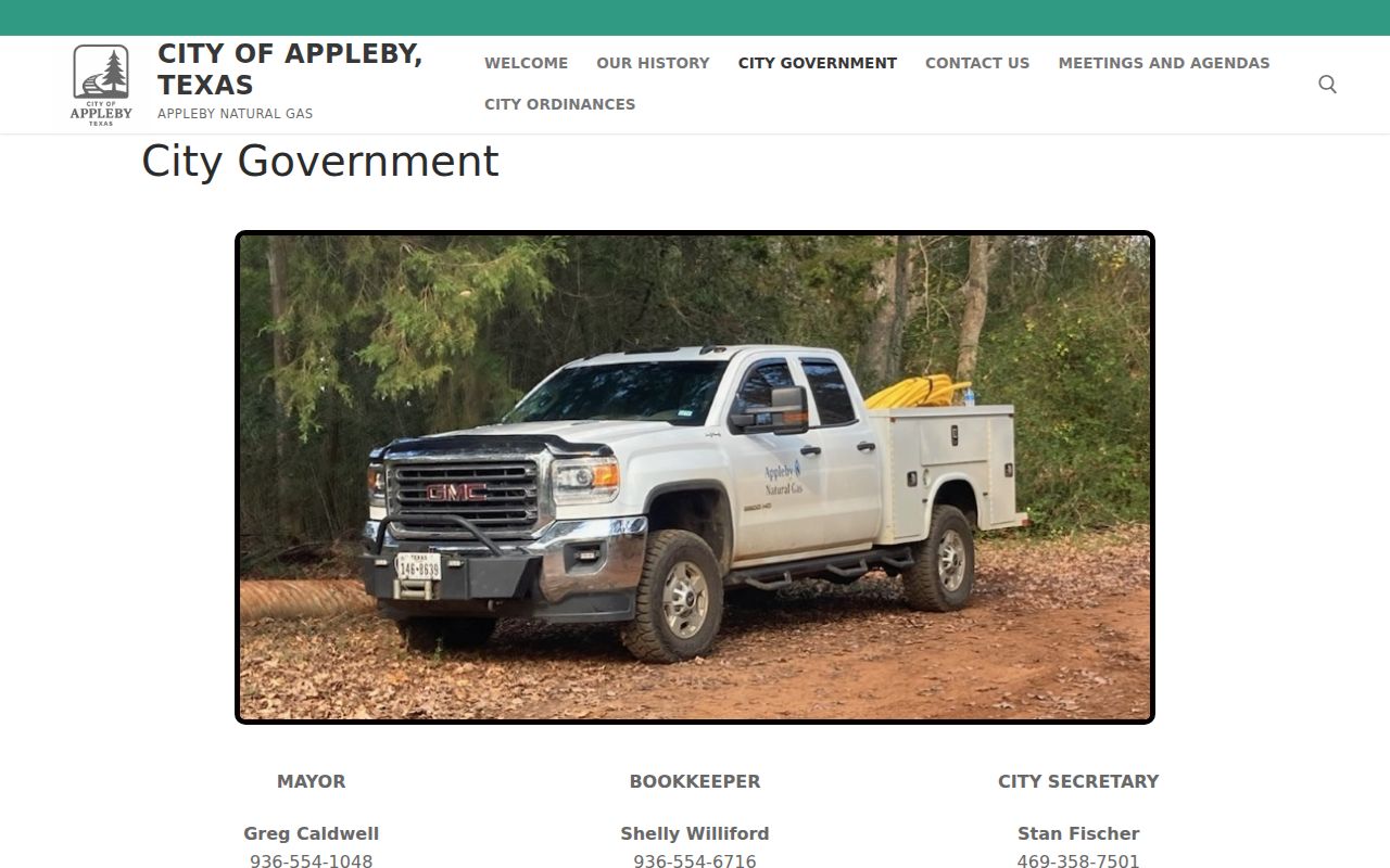 Appleby court records routing through the official city government page